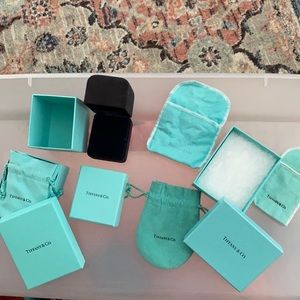 Tiffany jewelry bags and boxes